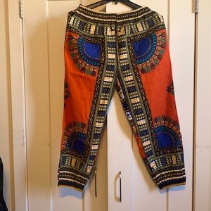 NWOT African jogger pants